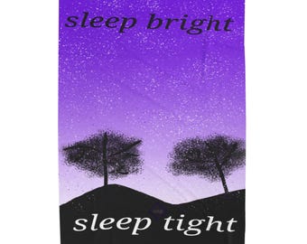 Sleep Bright Sleep Tight Throw Blanket