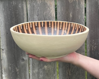 Raw Edge Serving Bowl