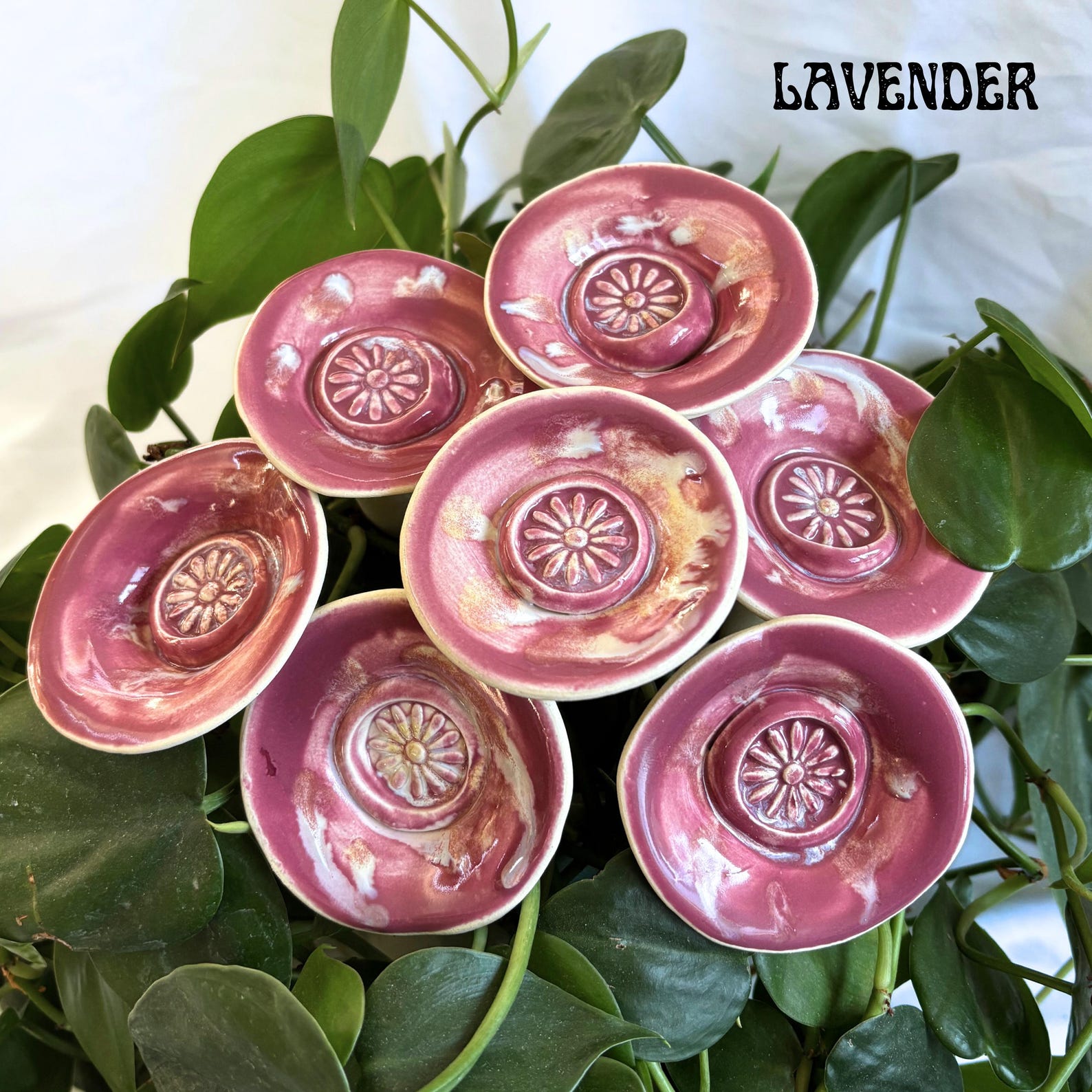 Pollinator Watering Cup | Functional Handmade Garden Art - Lavender