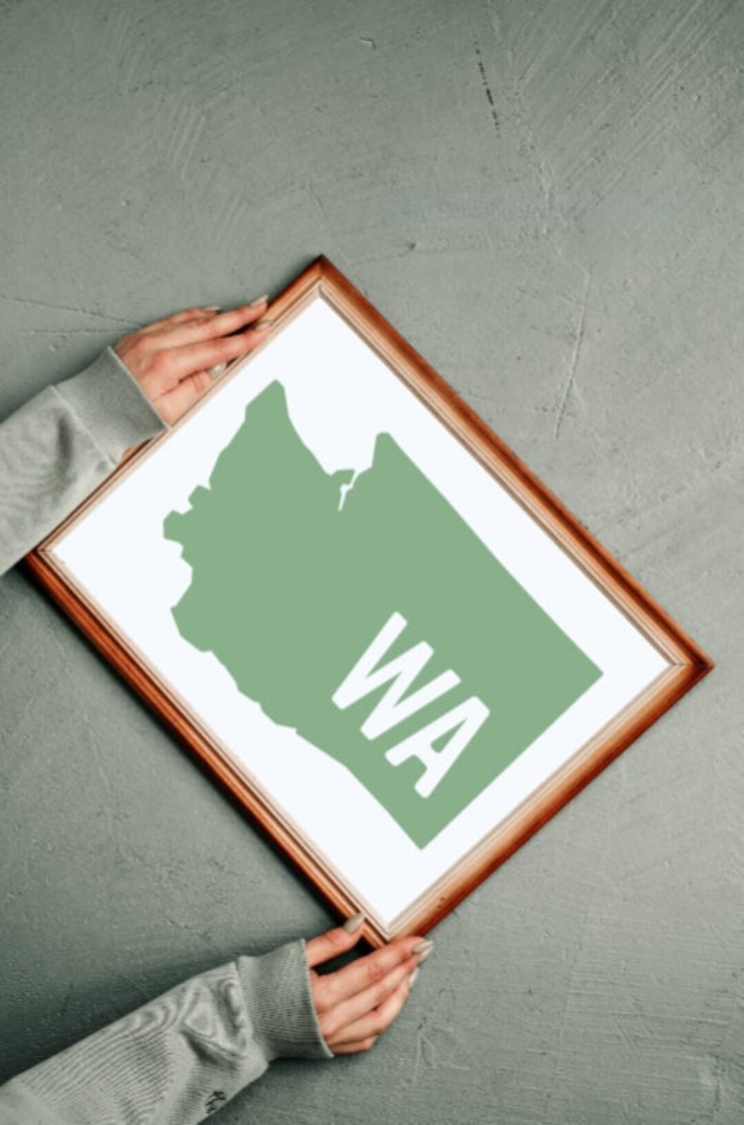 USA State Car Decals - 4x4 Inch Outdoor Vinyl Stickers For All 50 States (Washington Example)