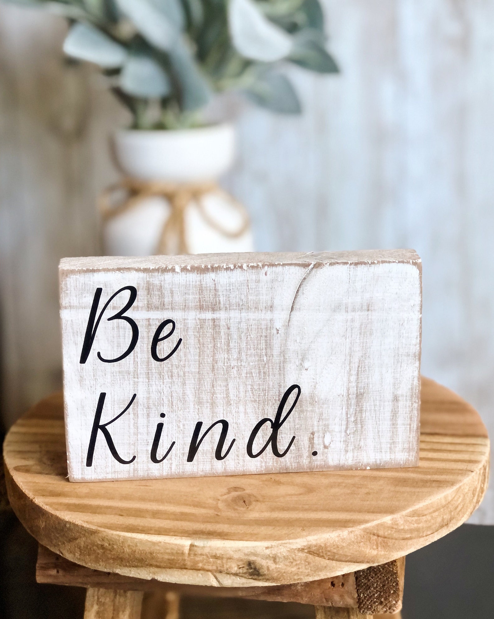 Small Accent Mini Wood Signs, Modern Farmhouse Decor, Mini Distressed ...