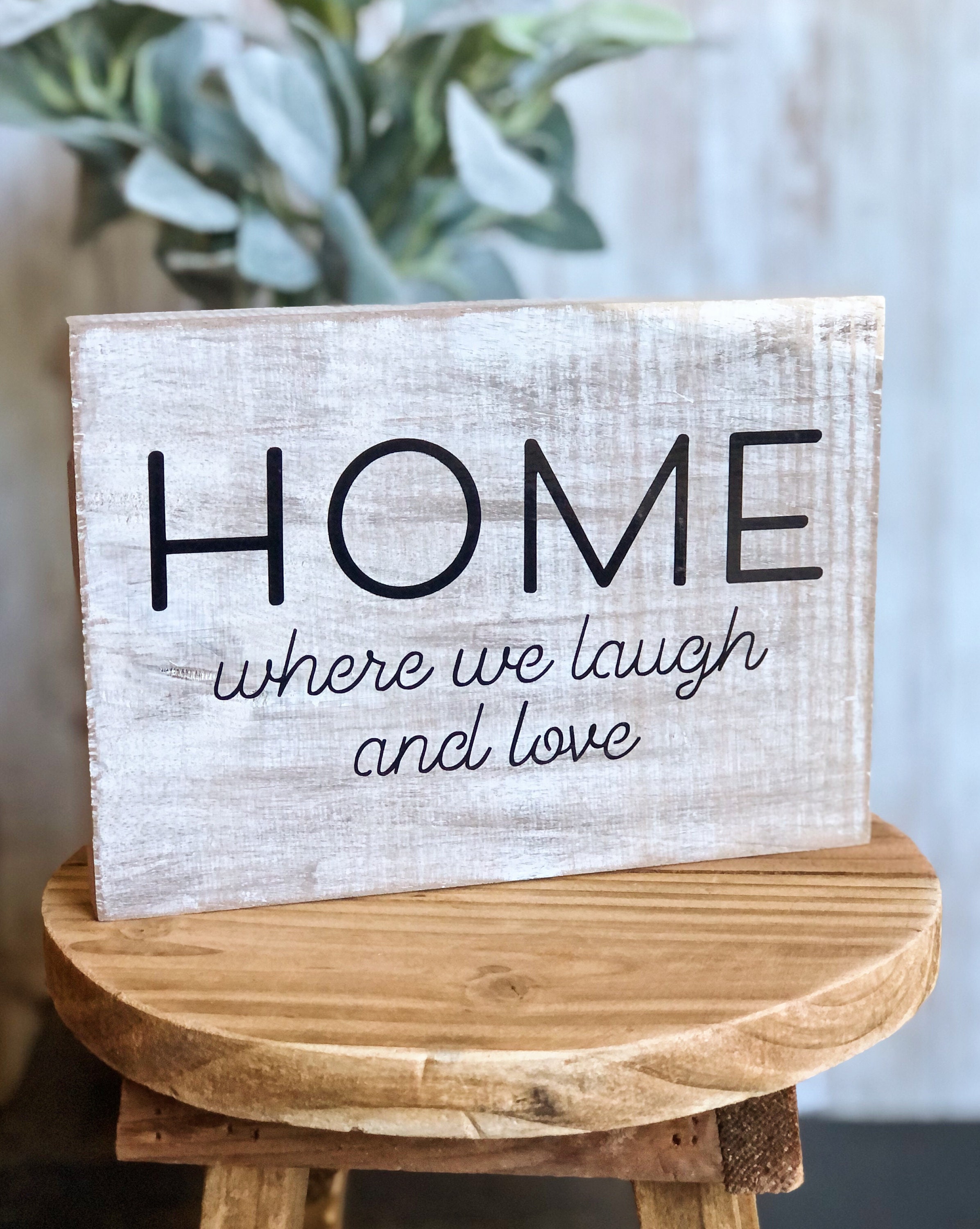 Small Accent Mini Wood Signs, Home, Welcome Mini Wood Sign, Distressed ...