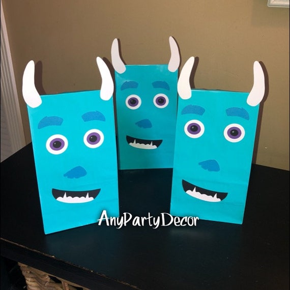 Monsters Inc James P Sullivan Party Favor Bags Monsters Etsy