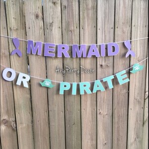 Mermaid or Pirate Banner