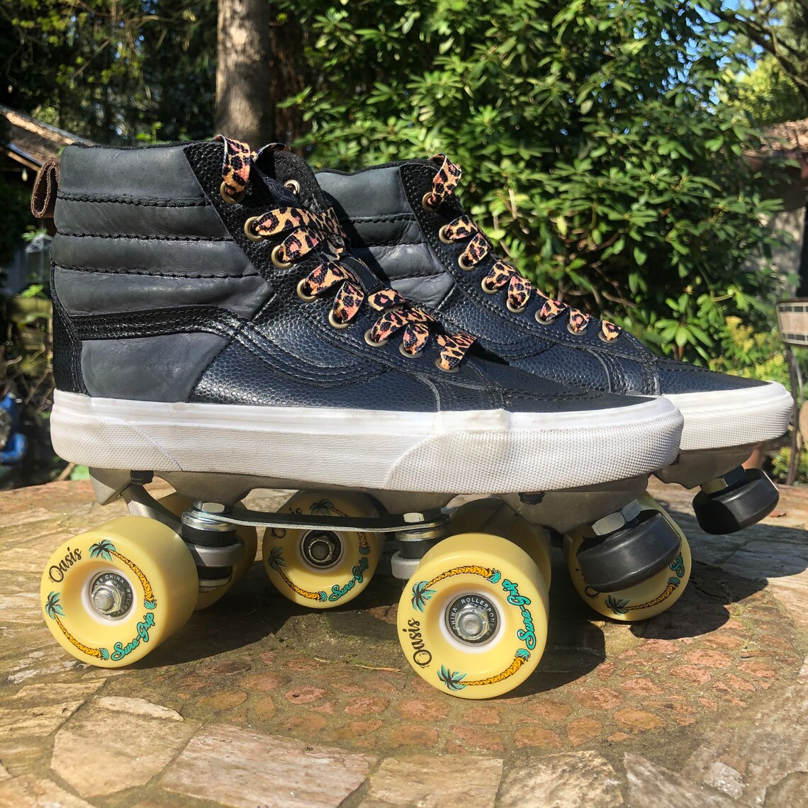 Leather Vans HiTop Roller Skates Ladies 9.5 Mens 8 Etsy