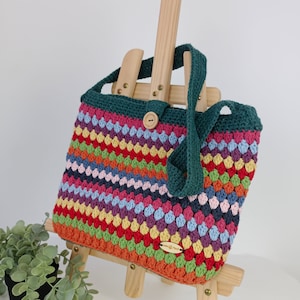 Häkeltasche, Umhängetasche, Handgestrickt, Damenhandtasche, Baumwollhandtasche, Damenaccessoires, Frauengeschenk, Handtasche mit Henkeln