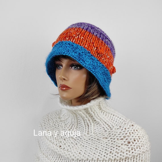 schuif orkest Bounty Buy Handmade Woolen Cap Hat With Visor Knitted Woolen Beret Online in India  - Etsy