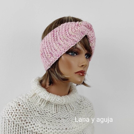 madera borgoña encanto Diadema estilo turbante Gorro de lana sombrero tejido para - Etsy España