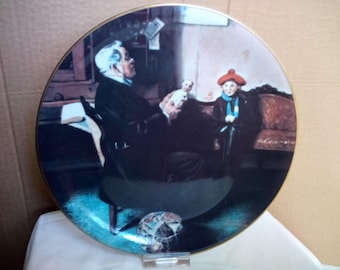 Norman Rockwell Plate titled The Doctor and the Doll 1977 First Limited Edition