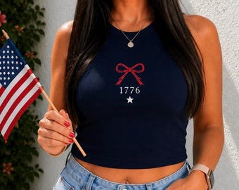 1776 Bow Tank Top | Patriotic Tank | Fourth of July Shirt | Americana Tank Top | Women’s July 4th Tank | USA Summer Tank