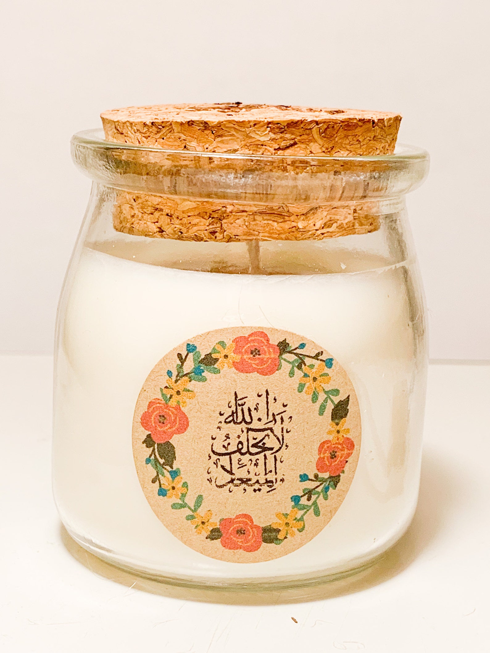 Personalized Scented Candle With Arabic Calligraphy Etsy