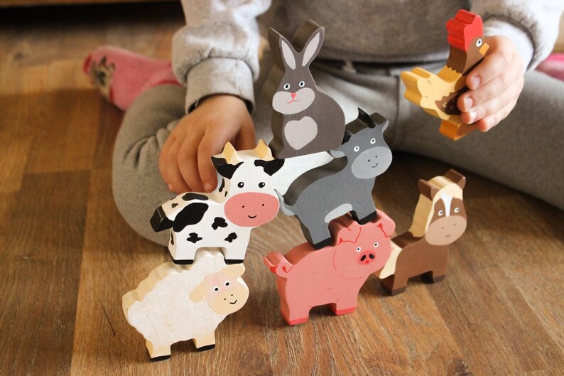 Baby name puzzle with animal Wooden name puzzles for ...