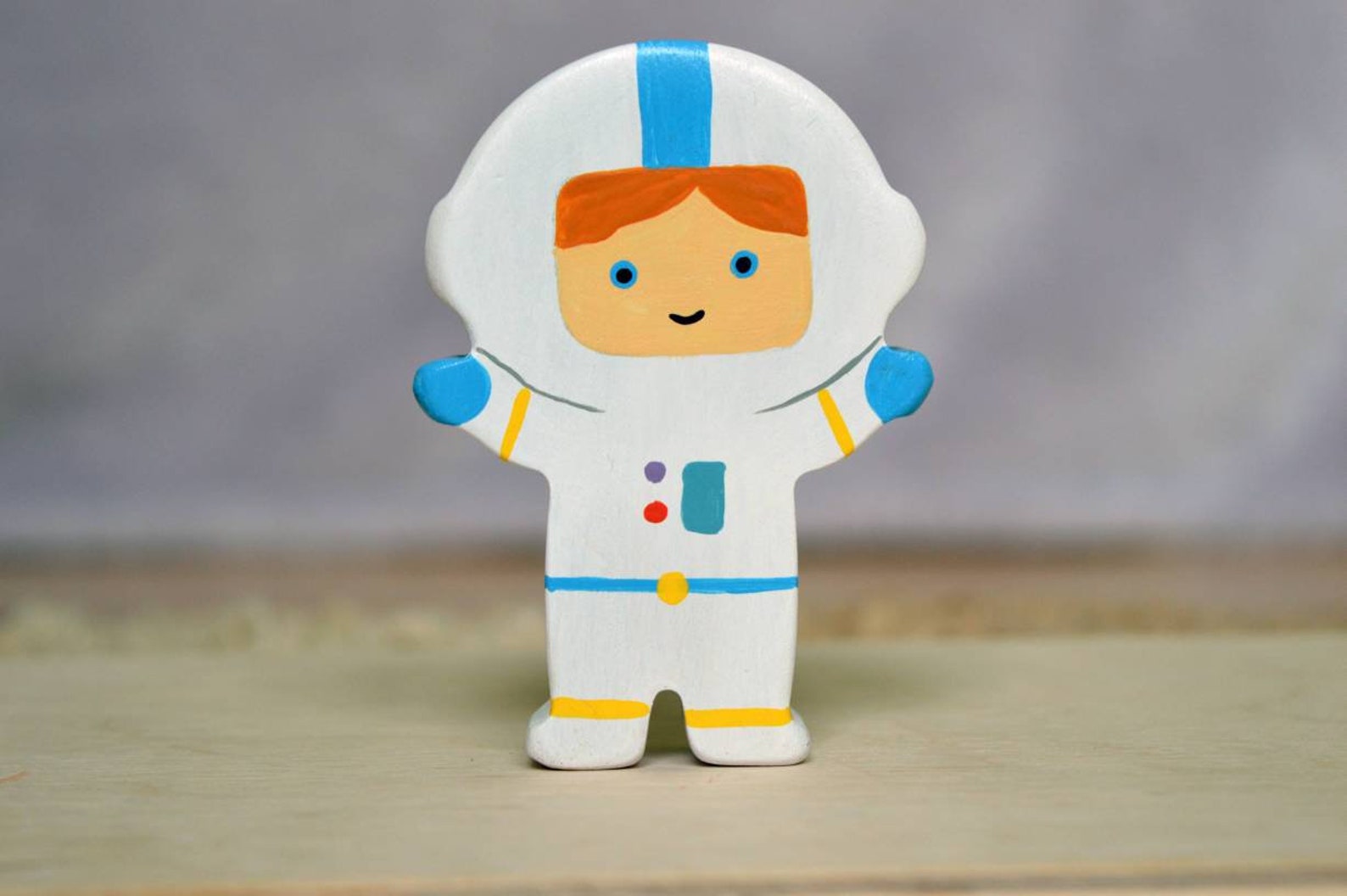 Wooden Astronaut Toy Spaceman and Rocket Play Set Space Themed Etsy