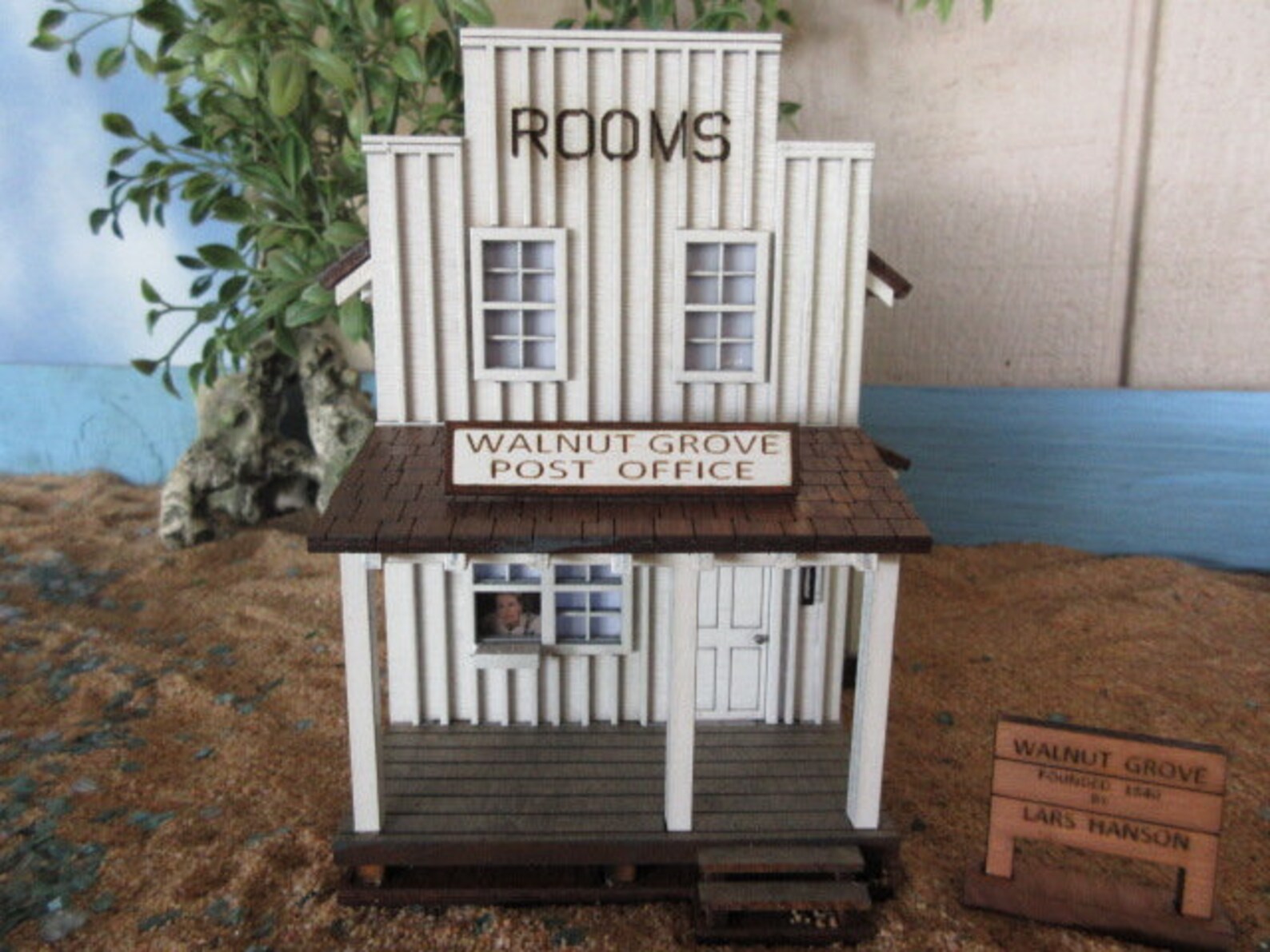 Little House on the Prairie Miniature Walnut Grove Post Etsy Canada