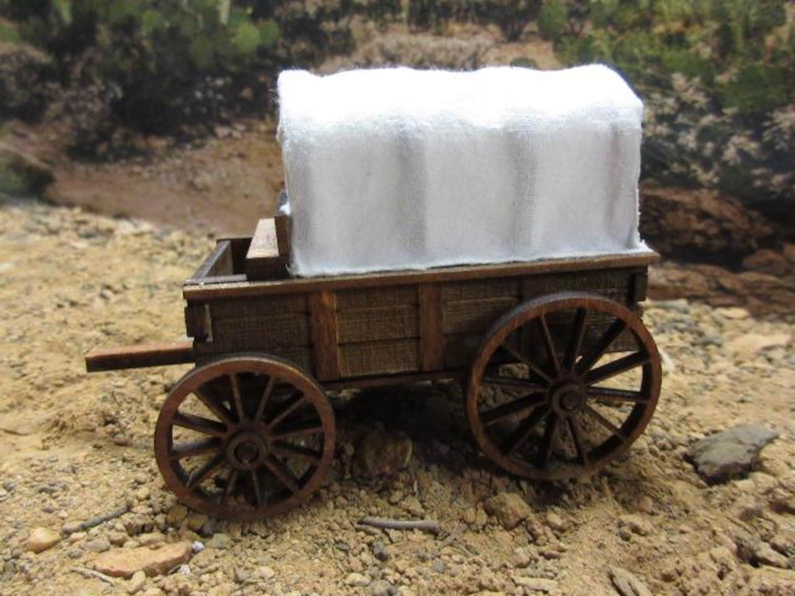 O Scale Miniature Covered Wagon American Old West Model 1:43 Scale - Etsy