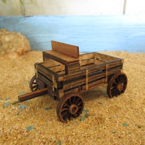 Miniature Buck Board Wagon 1:52 scale American West Little House on the Prairie Wagon image 3
