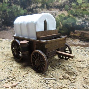 O Scale Miniature Covered Wagon American Old West Model 1:43 Scale - Etsy