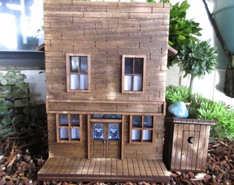 O Scale Miniature Lonesome Dove Dry Bean Saloon, Call, Gus, Texas rangers miniature western 1:43 scale building