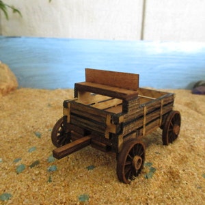 Miniature Buck Board Wagon 1:52 scale American West Little House on the Prairie Wagon image 5