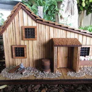 Little House on the Prairie miniature Ingalls cabin 1:52 scale western train exhibit decor