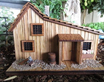 Little House on the Prairie miniature Ingalls cabin 1:52 scale western train exhibit decor