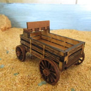 Miniature Buck Board Wagon 1:52 scale American West Little House on the Prairie Wagon image 7