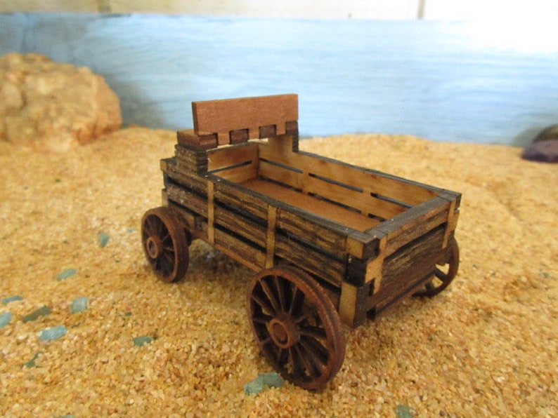 Miniature Buck Board Wagon 1:52 scale American West Little House on the Prairie Wagon image 7