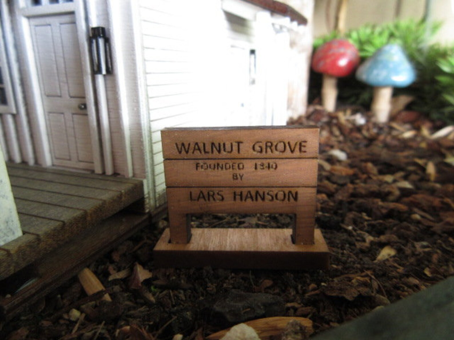 Little House on the Prairie Miniature Walnut Grove Post Etsy