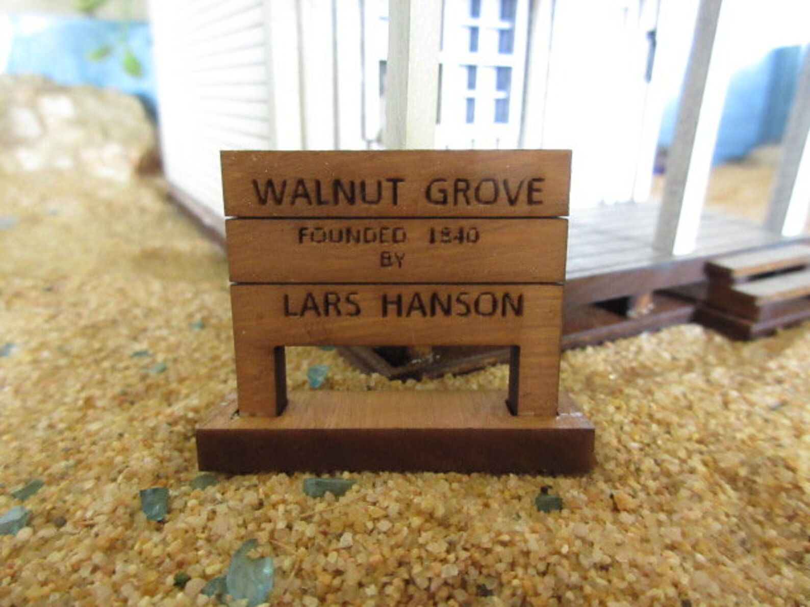 Little House on the Prairie Miniature Walnut Grove Post Etsy Canada