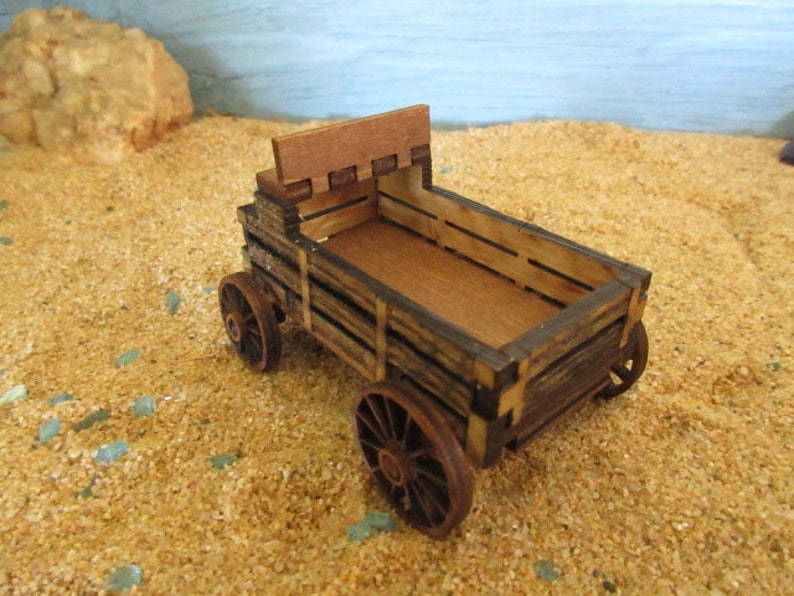 Miniature Buck Board Wagon 1:52 scale American West Little House on the Prairie Wagon image 8