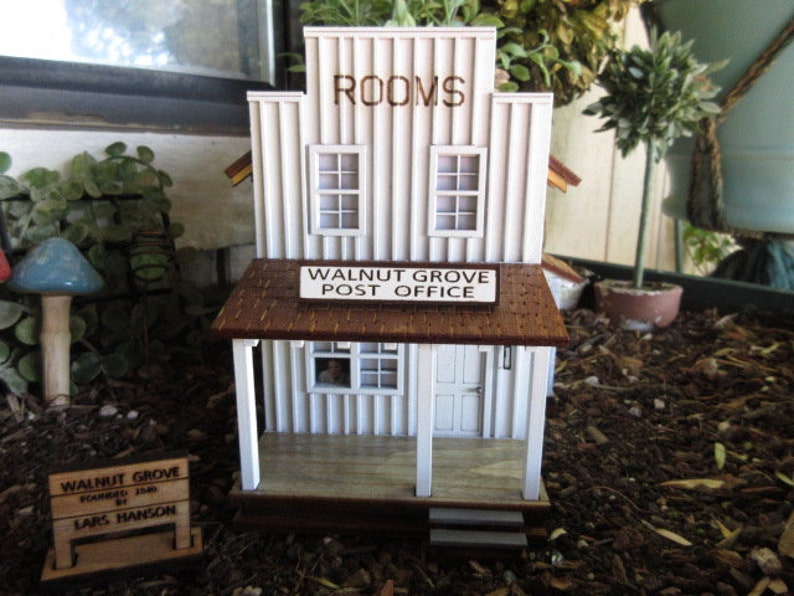 Little House on the Prairie Miniature Walnut Grove Post Etsy