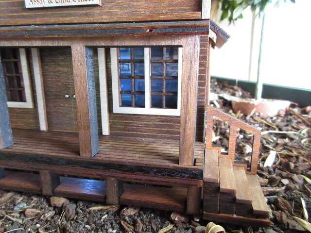 O Scale Old West Miniature Bank, Assay and Land Office, Western Decor ...