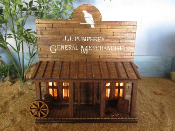O Scale Miniature Lonesome Dove JJ Pumphrey General Merchandise