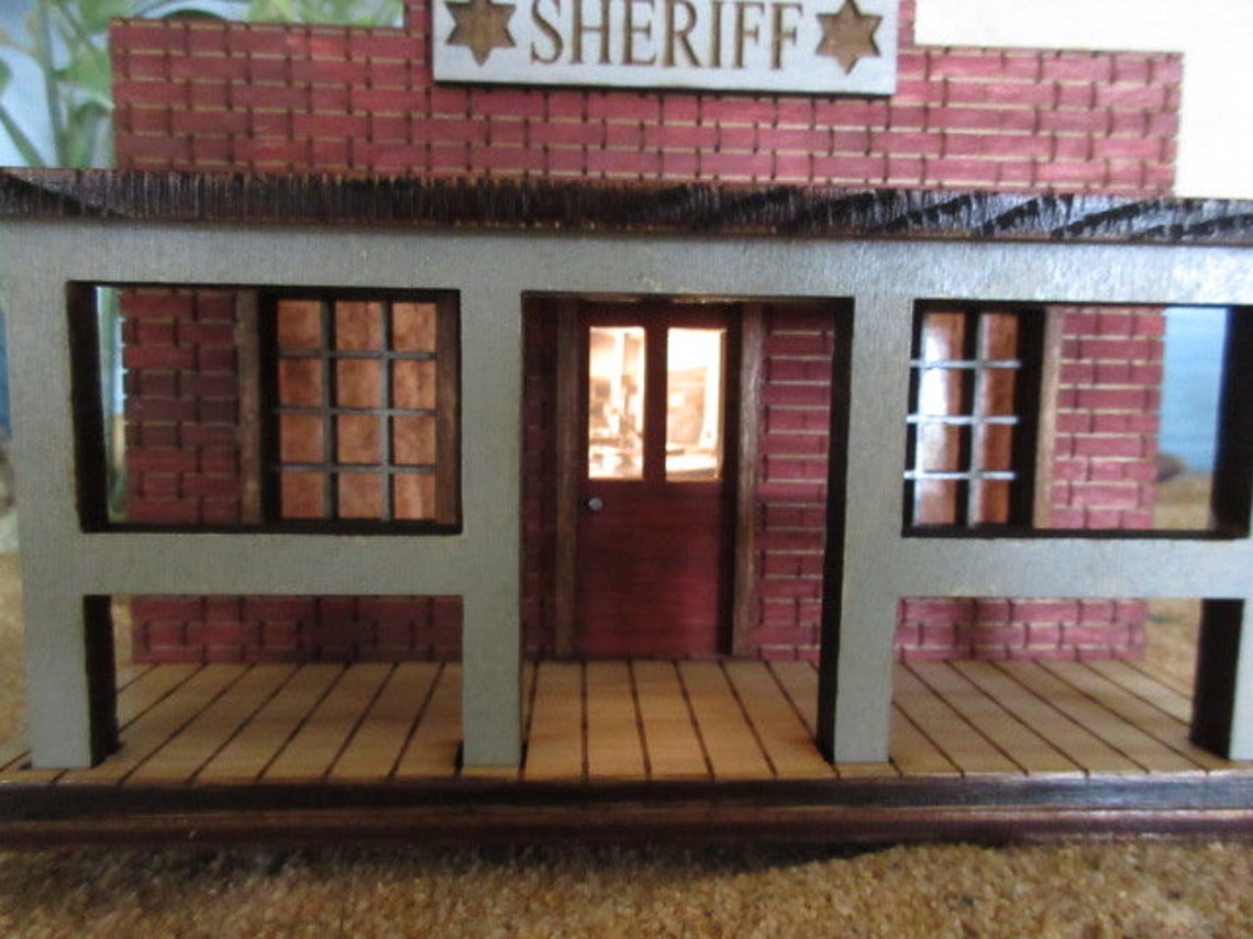 O Scale Miniature Old Western Sheriff Office 1:43 Scale - Etsy