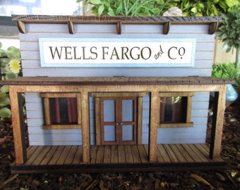 O Scale 1:43 Miniature Tombstone Territory Wells Fargo, OK Corral Wyatt Earp, table top games model train