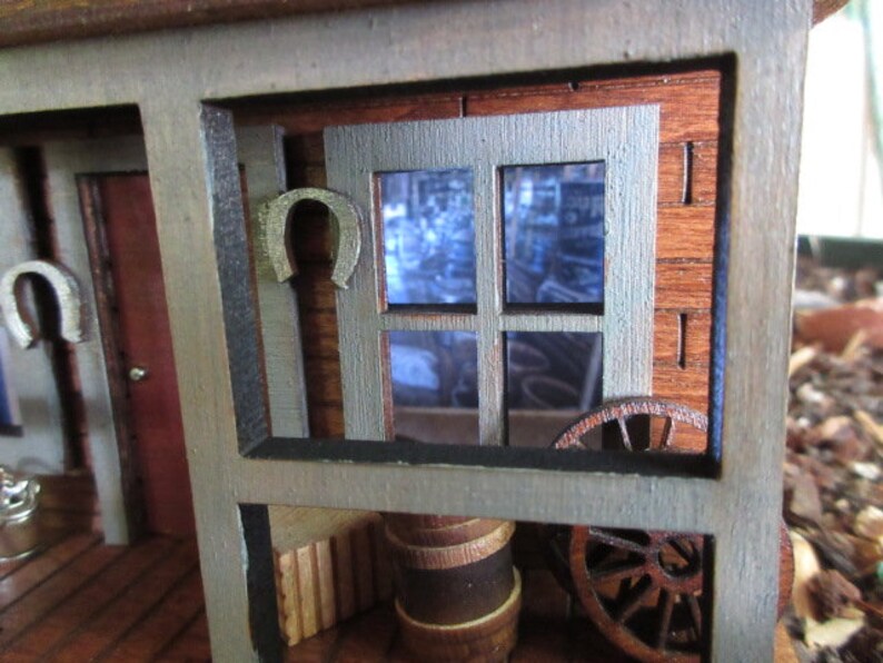 O Scale Miniature Old Western Trading Post Rustic Building American Old ...