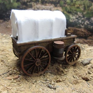 O Scale Miniature Covered Wagon American Old West Model 1:43 Scale - Etsy