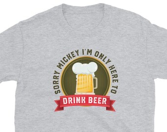 Funny Men's Disney Beer Drinking Shirt / Disney Dad Beer Shirt