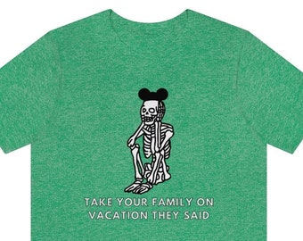 Camiseta Disneyworld para hombres / Camisa Disney divertida para hombres / Camisa de vacaciones familiares de Disney