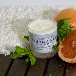 Grapefruit & Mint 100% Non GMO American Grown Soy Wax Made With Essential Oils image 8