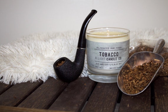 Tobacco | 100% Non GMO American Grown Soy Wax Candle Made With Repurposed Glass & Phthalate + Vanillin Free Essential Oils