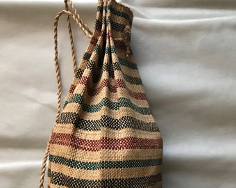 Trapeze Pm Shopping Bag In Raffia