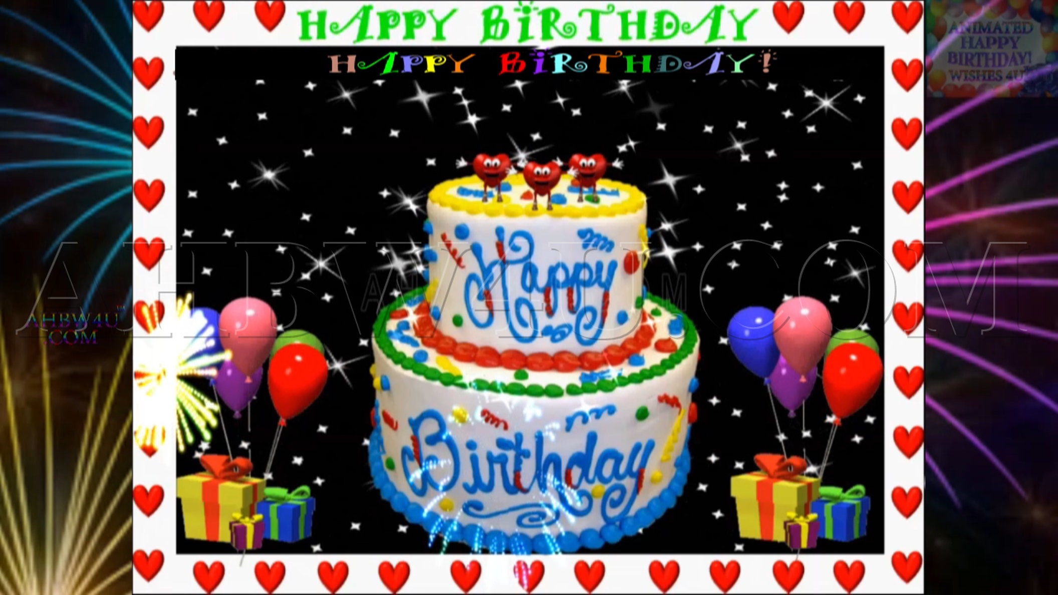 Happy Birthday Tower Cake Gifs 196 & 21 Buy 1 and Get 1 FREE - Etsy New  Zealand