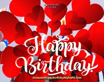 Animated Happy Birthday Wishes Gif #122 Buy 1 and Get 1 Free happy birthday video card,  digital, happy birthday card