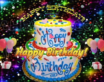 Animated Happy Birthday Wishes 4U Gifs Roses Galore 222 & - Etsy Israel Animated Happy Birthday Wishes 4U Gifs Roses Galore 222 & - Etsy Israel