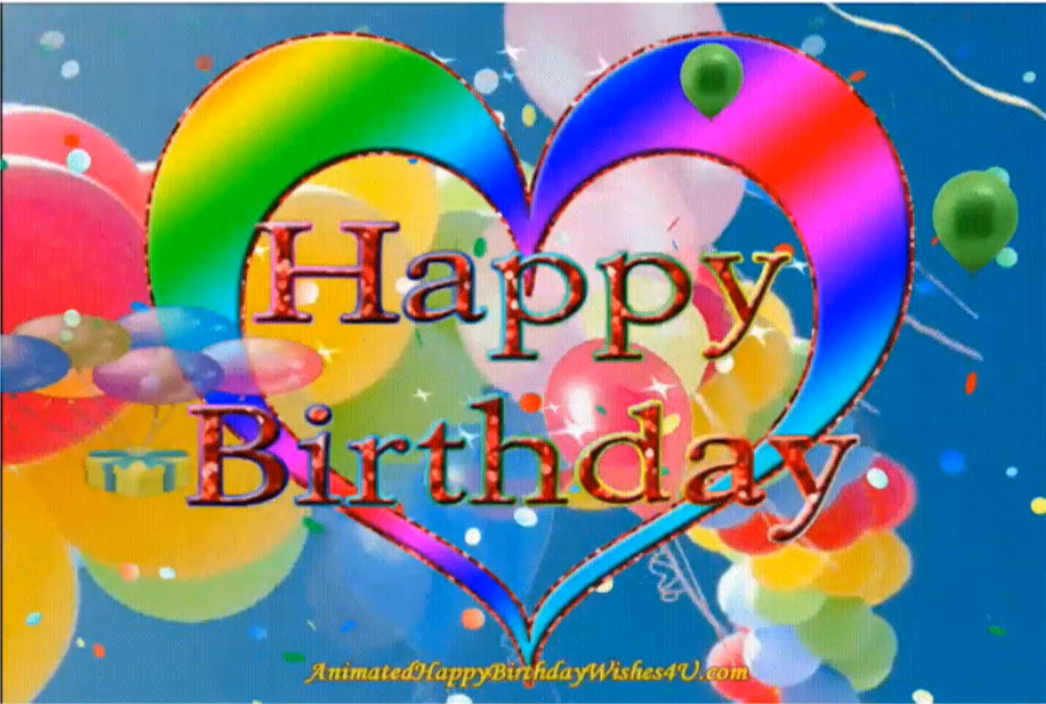 2 Colorful Hearts Happy Birthday Wishes Buy 1 and Get 1 Free Etsy