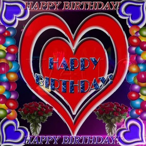 Happy Birthday Gif  #802 Buy 1 Gif & Get 1 Free Gif.
