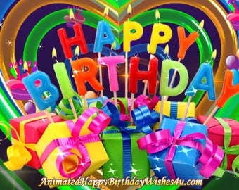 Happy Birthday Wishes #103 Buy 1 Gif & Get 1 Free Gif. Happy Birthday video card, birthday cards, happy birthday.