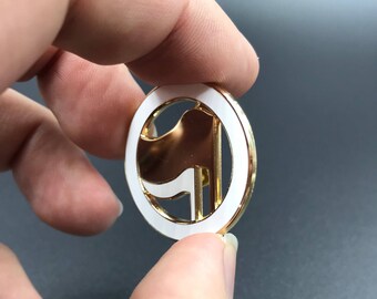 ANTIFA Gold Hard Enamel Lapel Pin Black Lives Matter Punch a Nazi AntiFa Feminism Feminist Gift Girl Power LGBTQ antifascist