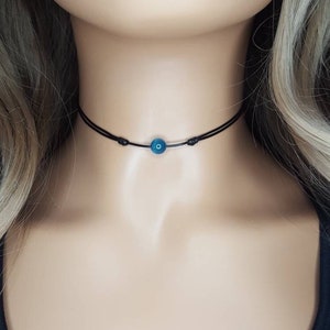 Blue Apatite necklace Apatite crystal necklace Apatite choker jewelry Something blue Gift for her Bridesmaid gift Wedding gift Birthday gift
